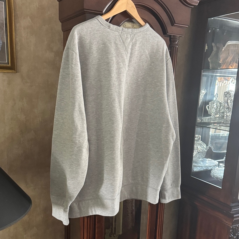 Polo by Ralph Lauren Light Gray Crewneck Sweatshirt like new - Picture 3 of 3